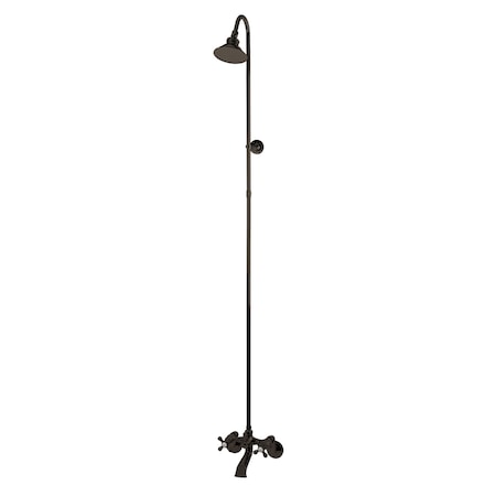 Kingston Brass Wall-Mount Clawfoot Tub Faucet, Oil Rubbed Bronze, Wall Mount CCK2675
