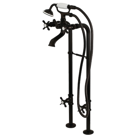 Kingston Brass Freestanding Tub Faucet, Standard, 2, Freestanding, Oil Rubbed Bronze CCK285K5