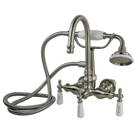 Cahaba Classics Gooseneck Wall-Mounted Tub Filler, Hands CCLTW04SN