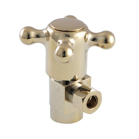 Heritage CD43302BX 1/2"IPSx3/8"O.D. Anti-Seize Deluxe Quarter Turn Ceramic Hardisc Cartridge Angle Stop CD43302BX