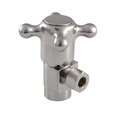 Heritage CD43308BX 1/2"IPSx3/8"O.D. Anti-Seize Deluxe Quarter Turn Ceramic Hardisc Cartridge Angle Stop CD43308BX