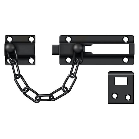 Deltana Door Guard, Chain / Doorbolt Black CDG35U19