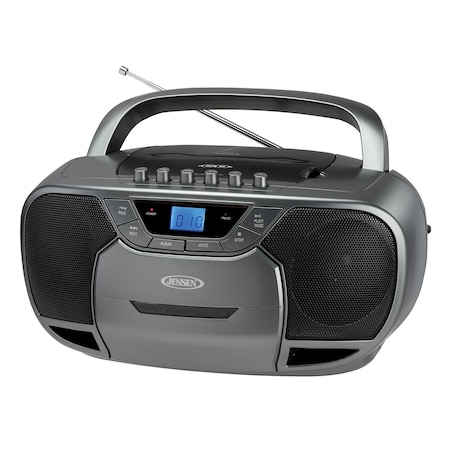 JENSEN Portable Stereo Bluetooth, MP3, CD, Cassett CD-590-GR