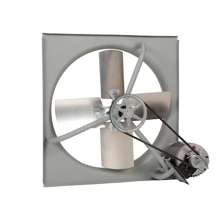 Tpi Commercial Exhaust Fan, 24", Belt-Drive, 120V, 1/3HP, 1-Phase, Gray CE-24B