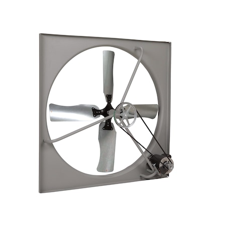 Tpi Commercial Exhaust Fan, 48", Belt-Drive, 230/460V, 1HP, 3-Ph, Gray CE-48B-3