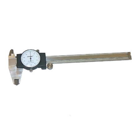 Central Tools Stainless Stl Dial Caliper, 0-6" CEN3C101