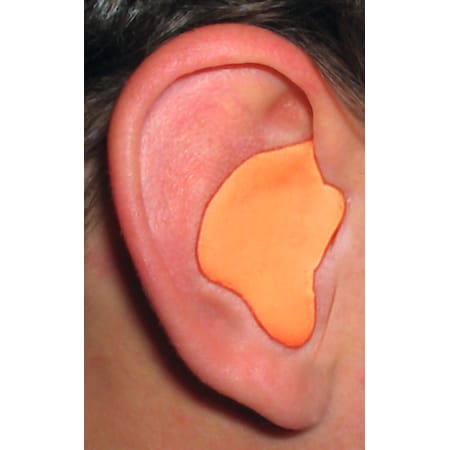 Radians CEP Reusable Silicone Molded Ear Plugs, Custom Fit Shape, 26 dB, Orange CEP001-O