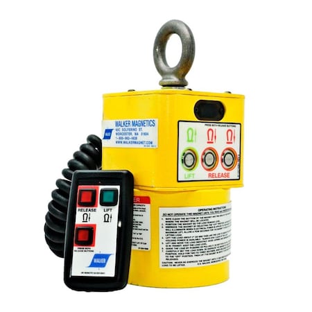 Walker Electromagnetic Lift, 7" Round with Wire CER07