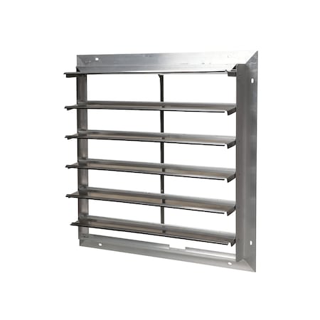 Tpi Commercial Exhaust Shutter, Air-Open/Gravity-Close, For 24" CE Fan CES-24