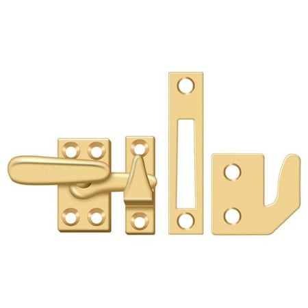 Deltana Window Lock, Casement Fastener, Small Lifetime Brass CF066CR003