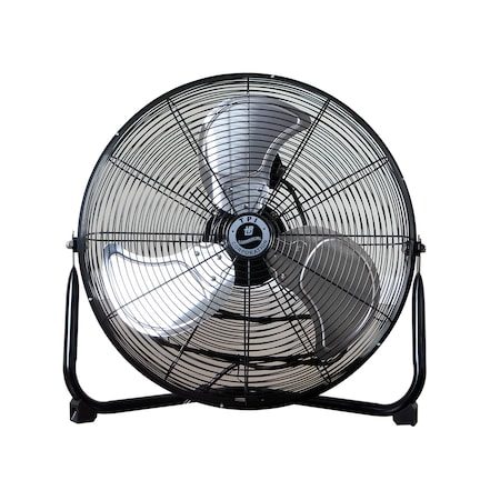 Tpi Floor Fan, 18", 120V Black Steel Base 1/5H CF-18