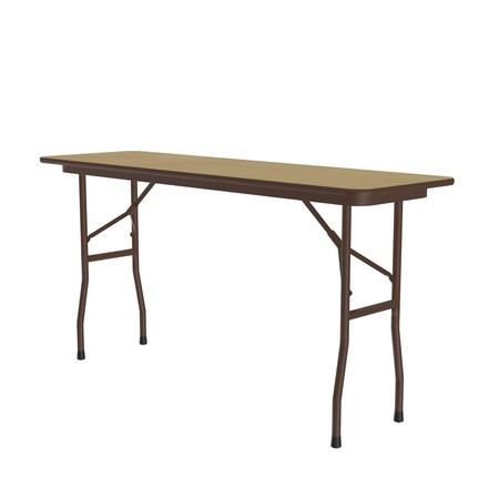Correll Rectangle Commerical Folding Utility Table, High Pressure Laminate Top, Fusion Maple CF1896PX-16