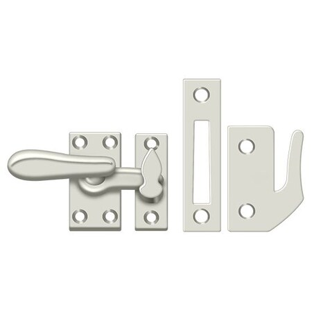 Deltana Window Lock, Casement Fastener, Medium Bright Nickel CF66U14