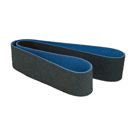Cgw Abrasives Sanding Belt, 1/2" W, 18' L, Surface Conditioning, Very Fine, Blue 59231