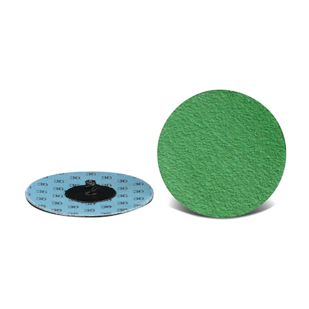 Cgw Abrasives Sanding Disc, 2 R/O, 2-PLY, ZAG, 24G, 2" Dia, No Hole, Zirconia AO w/Grinding Aid, 24 Grit 59587