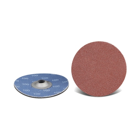 Cgw Abrasives Sanding Disc, 2 T/O, 2-PLY, AO, 36G, 2" Dia, No Hole, Aluminum Oxide, 36 Grit 59634