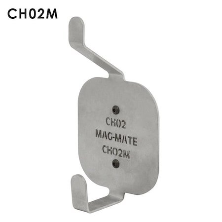 Mag-Mate Coat Hook Holder, Magnet Mount with 2 Ho CH02M