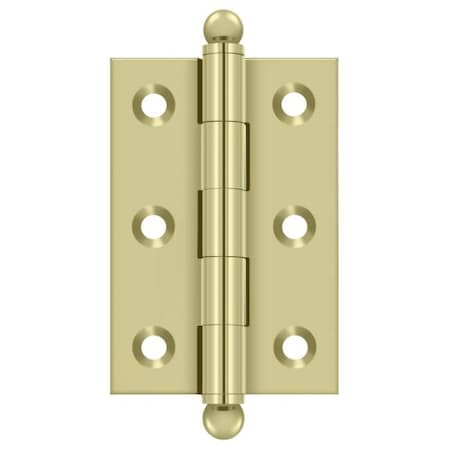 Deltana Bright Brass Door and Butt Hinge CH2517U3-UNL