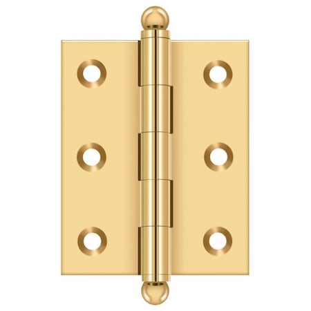 Deltana Lifetime Brass Door and Butt Hinge CH2520CR003