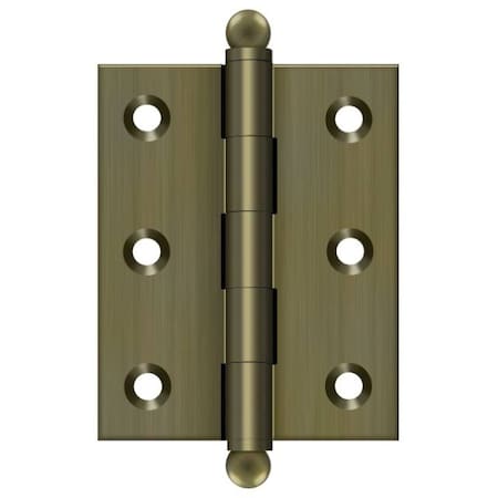 Deltana Antique Brass Door and Butt Hinge, Holes per Leaf: 3 CH2520U5