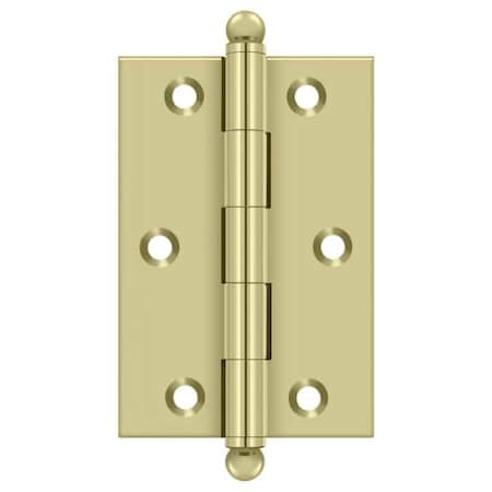 Deltana Bright Brass Door and Butt Hinge CH3020U3-UNL