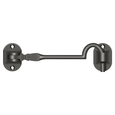 Deltana Cabin Hooks, British Style, 4" Oil Rubbed Bronze CHB4U10B