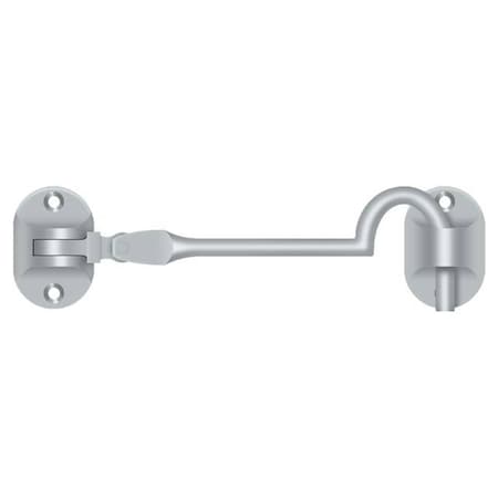 Deltana Cabin Hooks, British Style, 4" Satin Chrome CHB4U26D