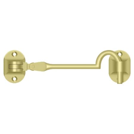 Deltana Cabin Hooks, British Style, 4" Bright Brass CHB4U3