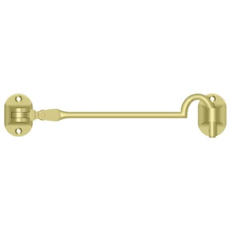Deltana Cabin Hooks, British Style, 6" Bright Brass CHB6U3