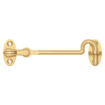 Deltana Cabin Swivel Hooks, 4" Lifetime Brass CHK4CR003