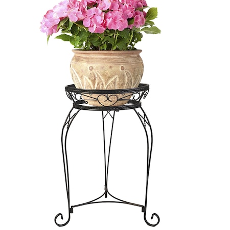 Cobraco Scroll Braided Stand, Bronze Finish, 21" CI1121B-BZ