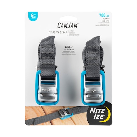 Nite Ize Tie Down Strap, 2 Pack, 6 ft CJWR6-09-2R6