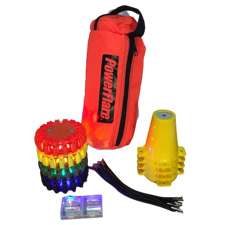 Powerflare Cone Kit, Softpack, 4, Mixed CKT-SP4-TL
