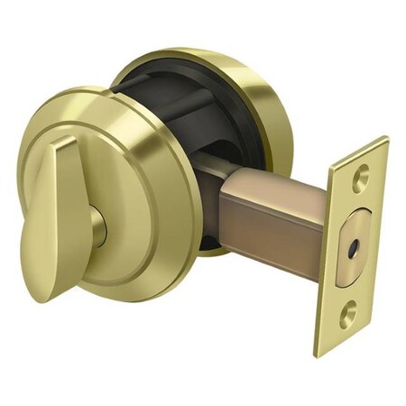 Deltana Single Deadbolt Gr1 Bright Brass CL200LM-3
