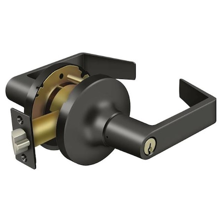 Deltana Commercial Entry Standard Gr1, Clarendon With Cyl Oil Rubbed Bronze CL500FLC-10B