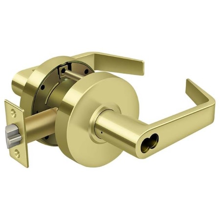 Deltana Commercial Store Room Ic Core Gr2, Clarendon Less Cyl Bright Brass CL504ECCNC-3