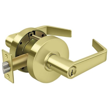 Deltana Commercial Classroom Standard Gr2, Clarendon With Cyl Bright Brass CL509EVC-3