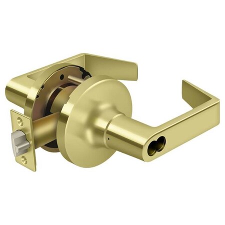 Deltana Commercial Classroom Ic Core Gr1, Clarendon Less Cyl Bright Brass CL509FRCNC-3