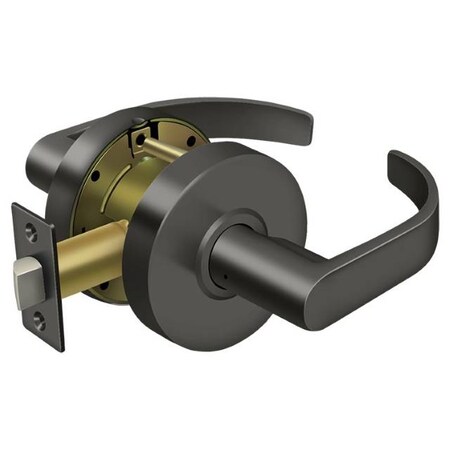 Deltana Commercial Passage Standard Gr2, Curved With Cylinder Orb CL601EVC-10B