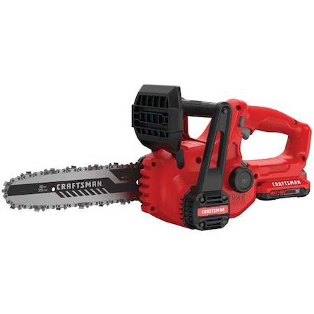Craftsman 10 in L Cordless Battery-Powered Chainsaw Kit, Battery Included CMCCS610D1