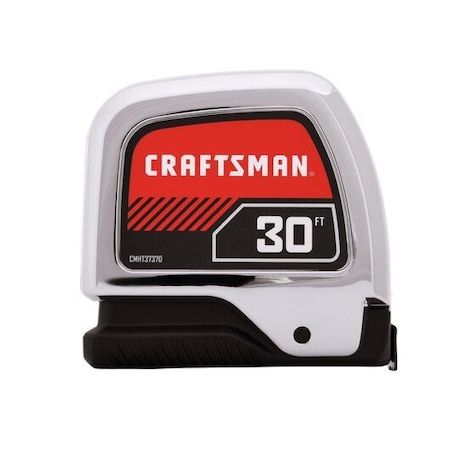 Craftsman Chromelock 30-ft Auto Lock Tape Measure CMHT37370S