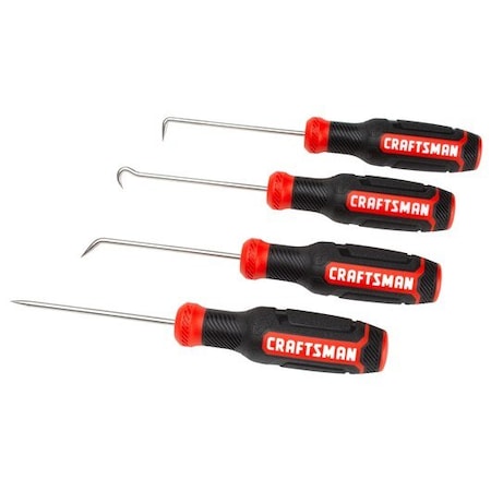 Craftsman Precision Hook, Steel, 10 3/4 in L, 4 pcs. CMHT65073