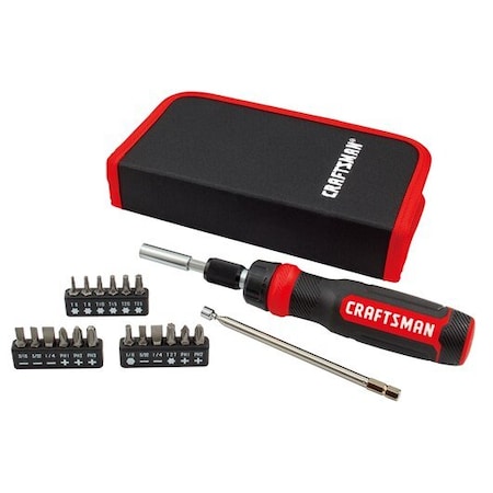 Craftsman Multi-Bits Ratcheting Screwdriver, 26-pc CMHT68001