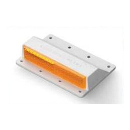 Astro Optics Raised Curb Marker, CM-1, Amber, 3-7/16 in Length, 2-1/4 in Width, 3/4 in Height, Amber CM-1A