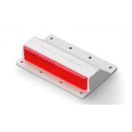 Astro Optics Raised Curb Marker, CM-1, Red, 4 in Length, 2.3 in Width, 11/16 in Height, Red CM-1R