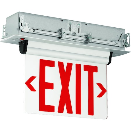 Dual-Lite Edge-Lit Exit Sign, LED, BatteryBackUp, Grn, CELS1GNE CELS1GNE