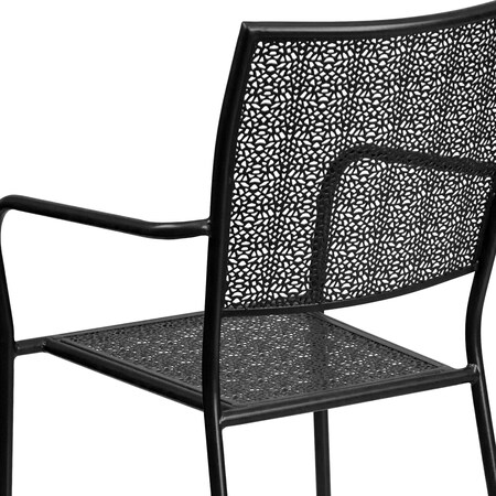 Flash Furniture Co 2 Bk Gg 197 25 Black Steel Patio Chair Zoro Com 2 Bk Gg 197 25 Black Steel Patio Chair, Black Wire Mesh Patio Chairs