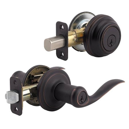 Kwikset Clear Pack Combo Tustin ENTR SGL CYL DBO 99910-041