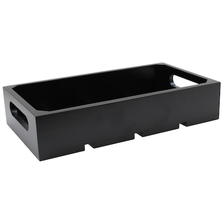 Tablecraft Gastro Serving/Display Crate, Black, 1:3 CRATE13BK
