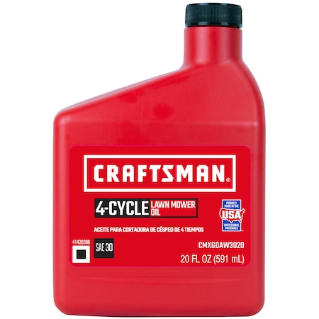 Craftsman Lawn Mower Oil, SAE 30, 20 oz. CRLM3020